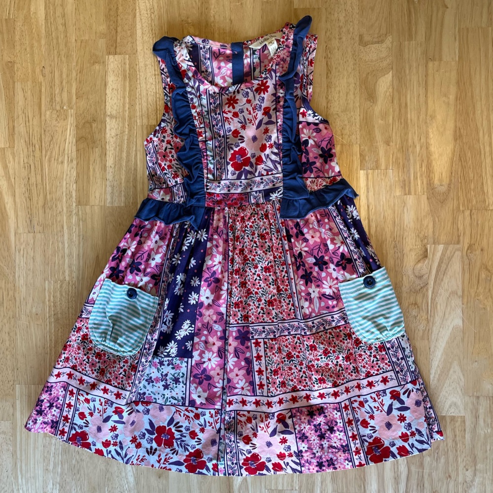 Girl’s Matilda Jane pink/blue Sleeveless Dress